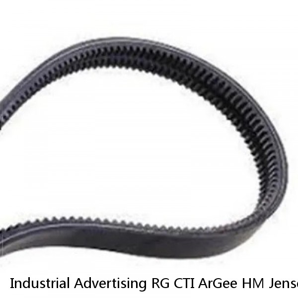 Industrial Advertising RG CTI ArGee HM Jensen Road Company Brass Belt Buckle  #1 image